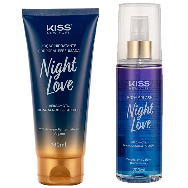 Combo Hidratante + Body Splash Night Love - Kiss New York